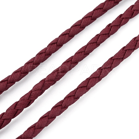 Braided PU Leather Cords WL-WH0005-002G-1