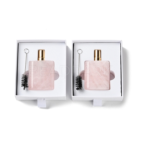 Natural Rose Quartz Perfume Bottle G-B131-04A-01-1
