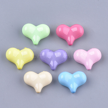Opaque Solid Color Acrylic Beads MACR-T030-12-1
