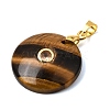 Natural Tiger Eye Pendants GG-CBA260E-03G-12-2