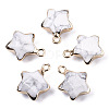 Natural Howlite Pendants G-N326-36L-1