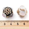 Alloy with Resin Handmade Indonesia Beads FIND-Q106-48-3