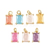 Brass & Glass Pendants KK-Q085-15G-1
