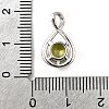 925 Sterling Silver Pave Cubic Zirconia Pendants STER-V001-03P-08-3