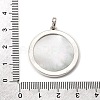 Rack Plating Carved Natural Black Lip Shell Pendants SH-CBA69D1-05P-3