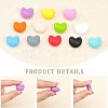 CHGCRAFT 48Pcs 12 Colors Food Grade Eco-Friendly Silicone Beads SIL-CA0001-43-5