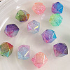 Transparent Crackle Acrylic Beads LS-OACR-K008-10-1