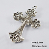 Alloy Rhinestone Cross Big Pendants LS-ALRI-1475-P-NR-2