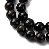 Dyed Natural Blue Tiger Iron Beads Strands G-G286-A03-10mm-4