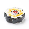 Handmade Porcelain Flower Beads Strands PORC-G006-14B-5