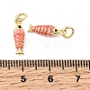 Brass Micro Pave Cubic Zirconia Pendants KK-Z147-03G-03-3