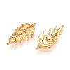 Brass Micro Pave Cubic Zirconia Pendants KK-N261-95A-G-2
