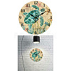 MDF Printed Wall Clock HJEW-WH0058-033-8