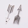 Tibetan Style Alloy Links Connectors PALLOY-WH0071-57AS-RS-1