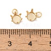Ion Plating(IP) 304 Stainless Steel Charms Rhinestone Claw Settings STAS-U025-02B-G-3