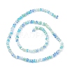 Gradient Color Electroplate Glass Bead Strands X-GLAA-E042-02A-2