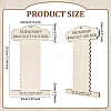Wood Wall Mounted Bracelet Organizer Display Stands ODIS-WH0030-199-2
