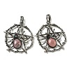 Natural Rhodonite Pendants G-P547-05AS-08-1