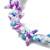 Synthetic Turquoise Dyed Beads Strands X-G-P507-04E-4