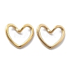 PVD Vacuum Plating 304 Stainless Steel Heart Linking Rings STAS-R130-08G-1