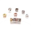 Brass Rhinestone Spacer Beads RB-JP0002-06-8