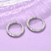 304 Stainless Steel Twist Hoop Earrings for Women EJEW-A130-02B-P-4