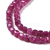 Lab Grown Red Corundum Beads Strands LS-G-C009-B13-1-4