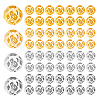 80Pcs 4 Colors Brass Beads KK-PH0011-96-1