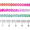 Transparent Painted Glass Beads Strands X1-DGLA-A034-T3mm-A03-3