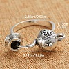 Teapot & Teacup Alloy Finger Rings for Unisex FS-WG8E880-01-3