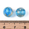 Handmade Gold & Silver Foil Glass Beads FOIL-N030-03A-01D-4