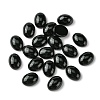 Synthetic Black Stone Cabochons G-A094-01B-38-1