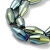Electroplated Synthetic Magnetic Hematite Beads Strands G-Z032-B01-02A-3