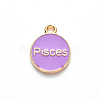 Alloy Enamel Pendants ENAM-S124-01B-01H-3