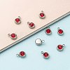 201 Stainless Steel Rhinestone Charms STAS-S068-07-3