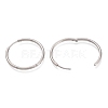 Tarnish Resistant 304 Stainless Steel Needle with 201 Stainless Steel Ring Huggie Hoop Earrings EJEW-L256-02B-P-2