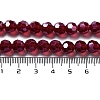 Electroplate Transparent Glass Beads Strands LS-EGLA-A035-T8mm-A02-4