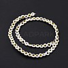 Handmade Evil Eye Lampwork Flat Round Bead Strands LAMP-L058-6mm-22-2