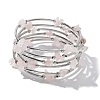 Gemstone Chip Warp Bracelets BJEW-JB01517-01-4