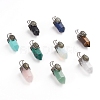 Natural & Synthetic Mixed Stone Pointed Big Pendants G-I275-01-1