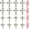 40Pcs 2 Styles Zinc Alloy Rhinestone Cabochons FIND-CP0002-11-1