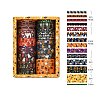 14 Rolls Halloween Theme Paper Decorative Paper Tapes Set STIC-H002-12B-1