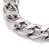 304 Stainless Steel Curb Chains Bracelets BJEW-JB06273-02-2