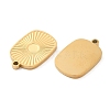 Ion Plating(IP) 316L Surgical Stainless Steel Pendant Cabochon Settings STAS-F302-05G-2
