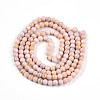 Baking Paint Glass Beads Strands DGLA-N003-6mm-C01-3