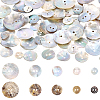 100Pcs 5 Styles Natural Shell Buttons BUTT-CY0001-29-1