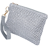 Straw Plaited Cosmetic Zipper Bags AJEW-WH20010-78A-1