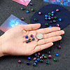 5 Bags 5 Colors Opaque Sparkling Star Resin Beads RESI-TA0001-86-6