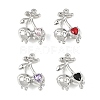 Alloy Rhinestone Pendants ALRI-L052-04P-1
