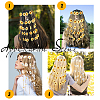 2Pcs 2 Colors Cloth Sunflower Hippie Headband Floral Crown OHAR-CP0001-15-5